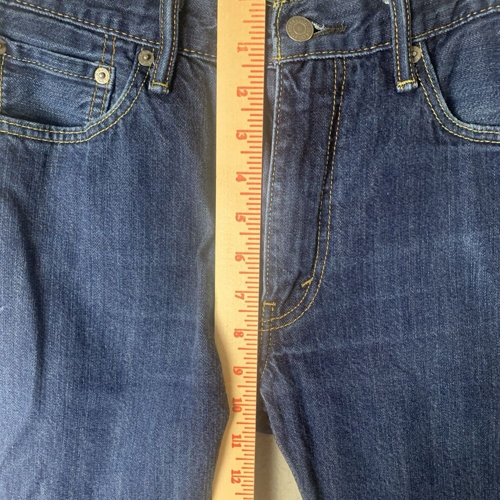 Levis 513 Jeans Mens 32x30 (27) Blue Straight Leg Dark Wash Workwear Cowboy - Picture 7 of 8